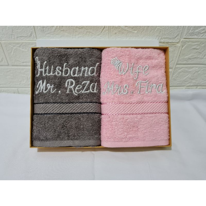 Custom handuk bordir