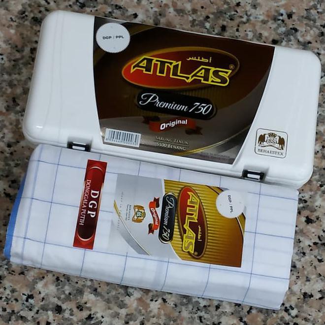 Sarung Atlas Premium 750 5500 Benang - Warna Kombinasi Kode 748