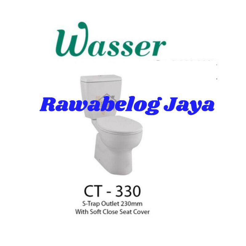 WASSER CT330 KLOSET DUDUK RI 23cm + WS88TS