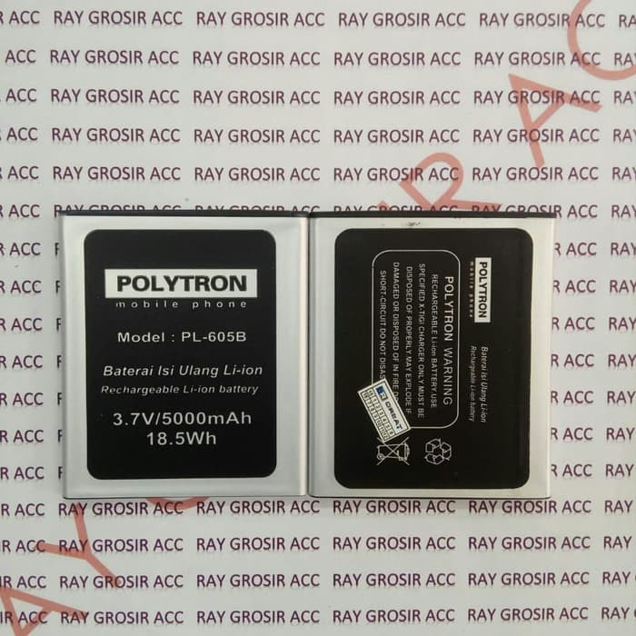 Baterai Original Polytron PL605B PL-605B PL6Q5B W6450 Rocket Star