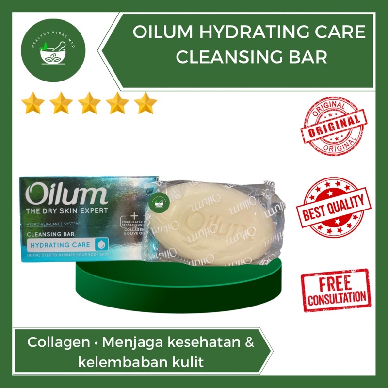 Oilum Hydrating Care Cleansing Bar Sabun Oilum Collagen
