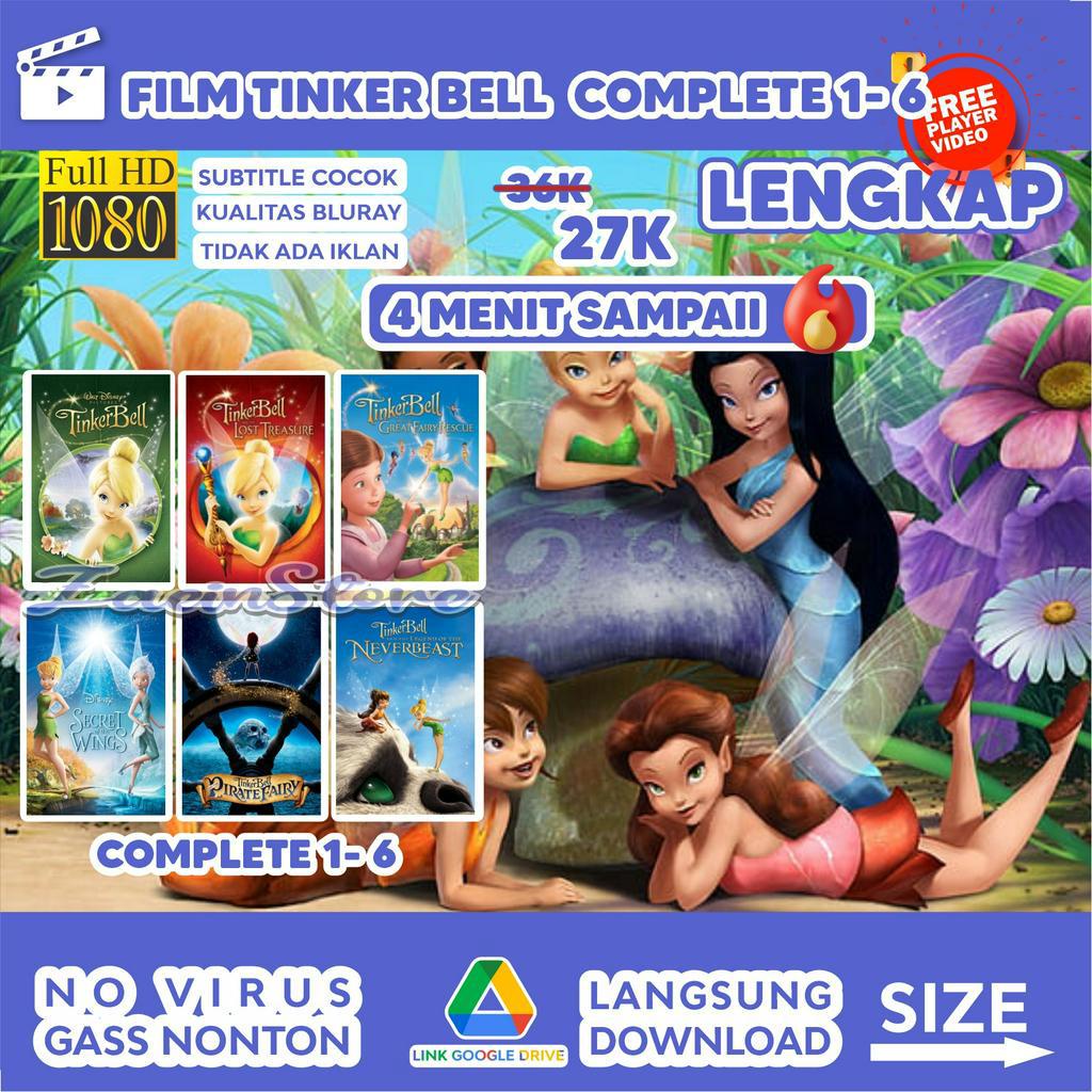 FILM TINKER BELL COMPLETE 1 - 6 BLURAY FILM ANIMASI BARBIE TINKERBELL