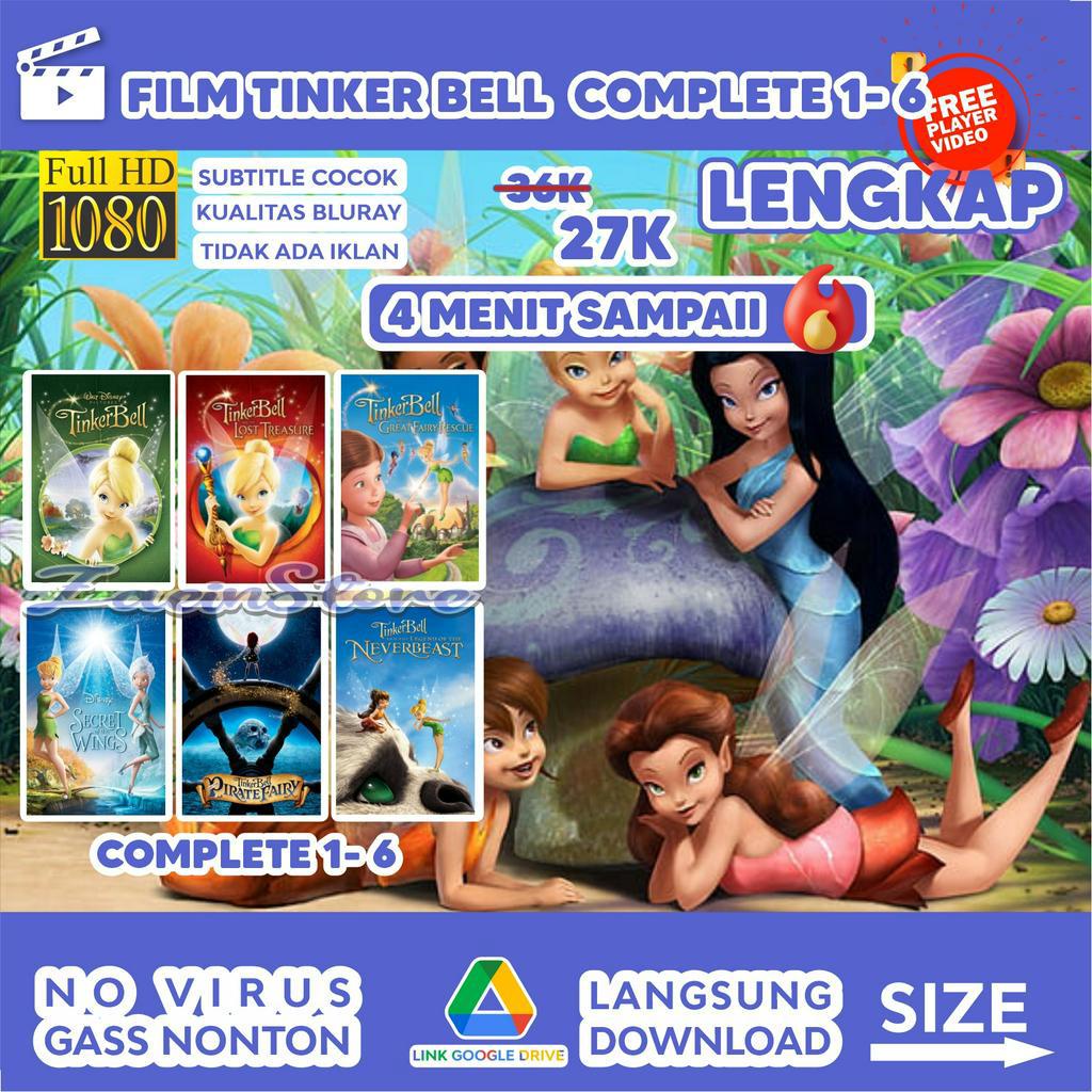 FILM TINKER BELL COMPLETE 1 - 6 BLURAY // FILM ANIMASI // BARBIE TINKERBELL