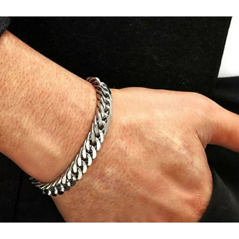 Gelang Rantai Pria Wanita Gelang Rantai Titanium Gelang Perak Silver Pria Wanita Gelang Emas Gelang 