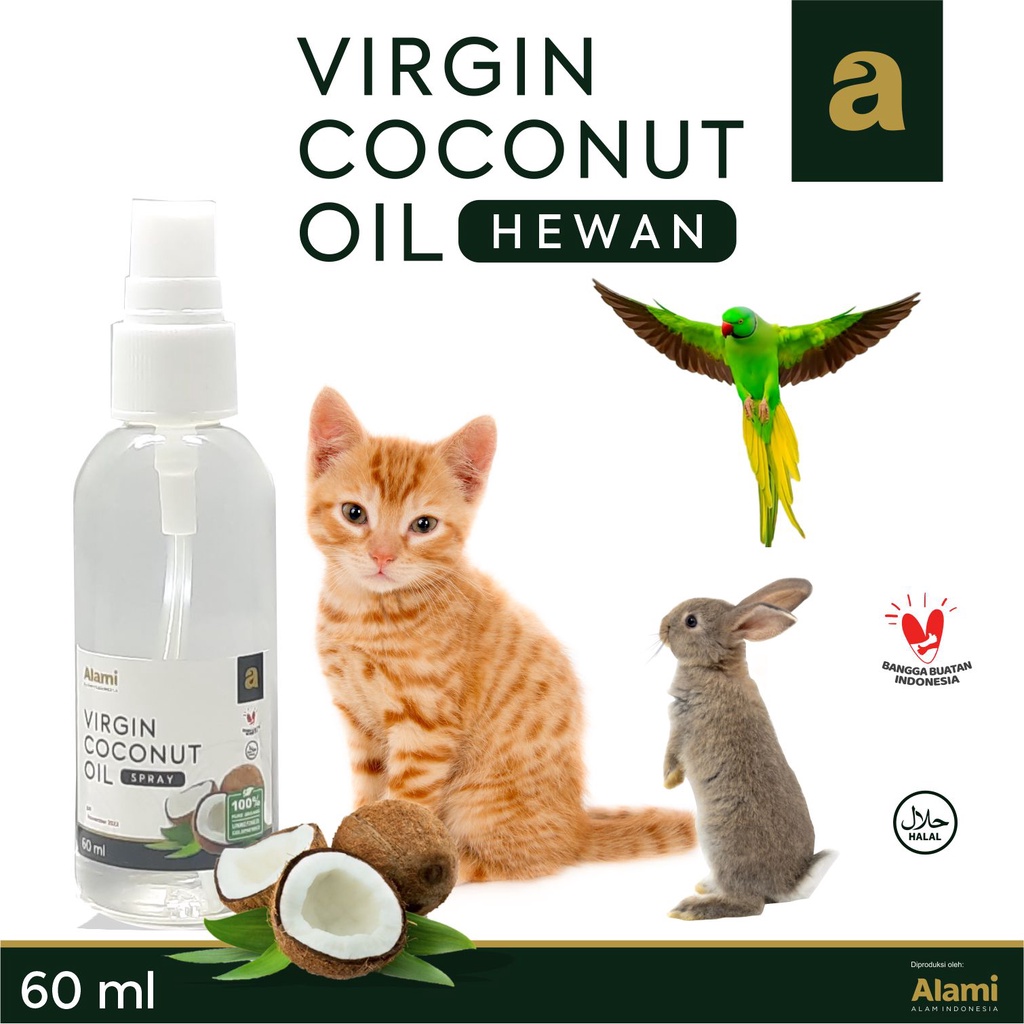 VCO Obat Jamur, Skabies, Diare, Koreng, Kucing Anjing Kelinci 60 ml