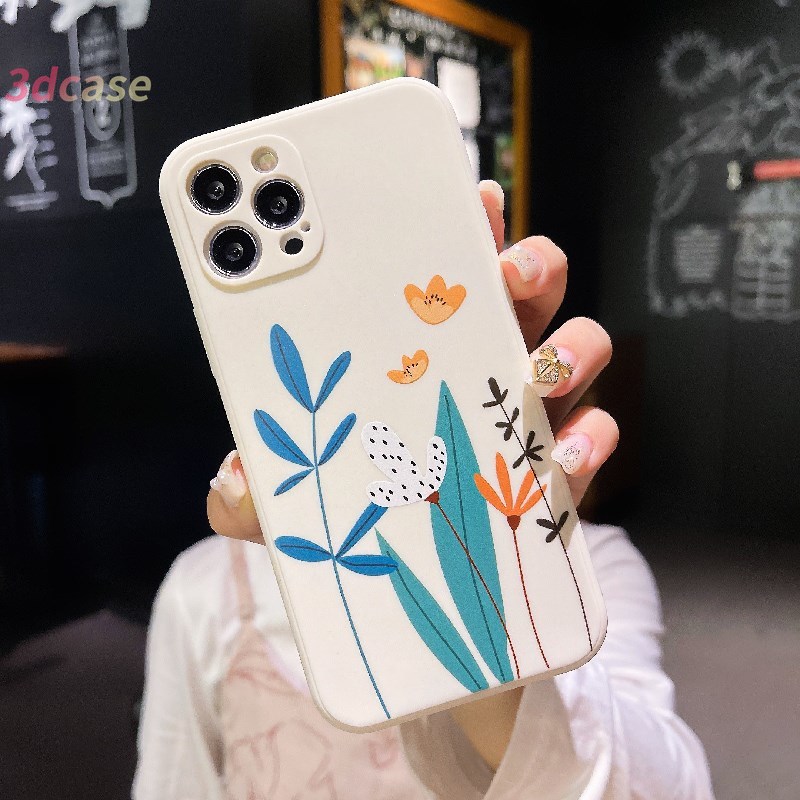 Matte Soft Case Samsung A52 A32 A72 A12 A02S A20S A50 A10S J7 Prime A51 J2 Prime A10 A125 A30 A50S A30S A20 M40S M10 M10S A205 M02S A025 F02S A305 Grand Prime Plus Y51 Y31 Y72 Y12 C15 C12 Fashion Heart Flower Protective Cover