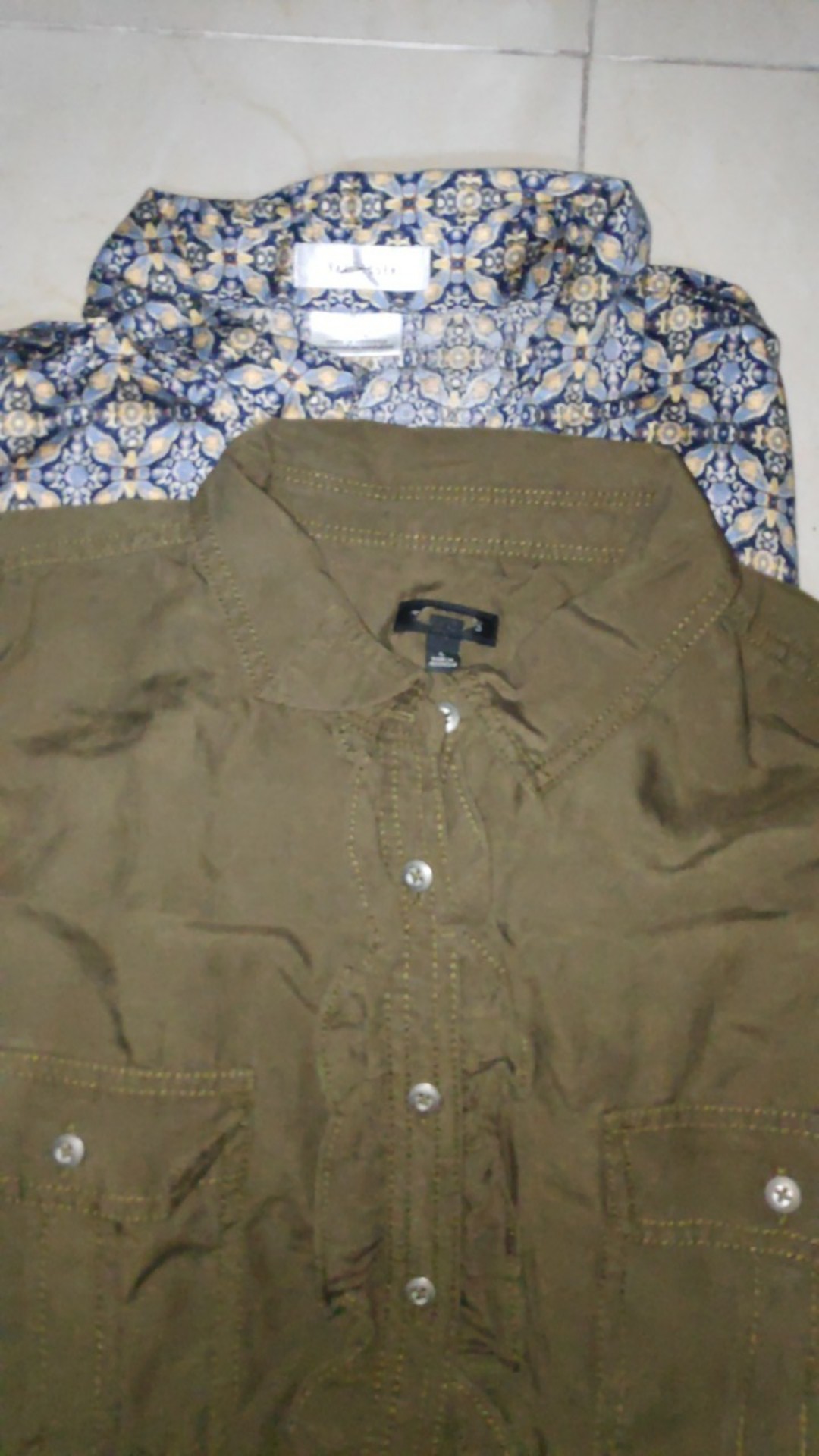 Atasan Kemeja Wanita Motif Batik (vh02 Ethnic Shirt)