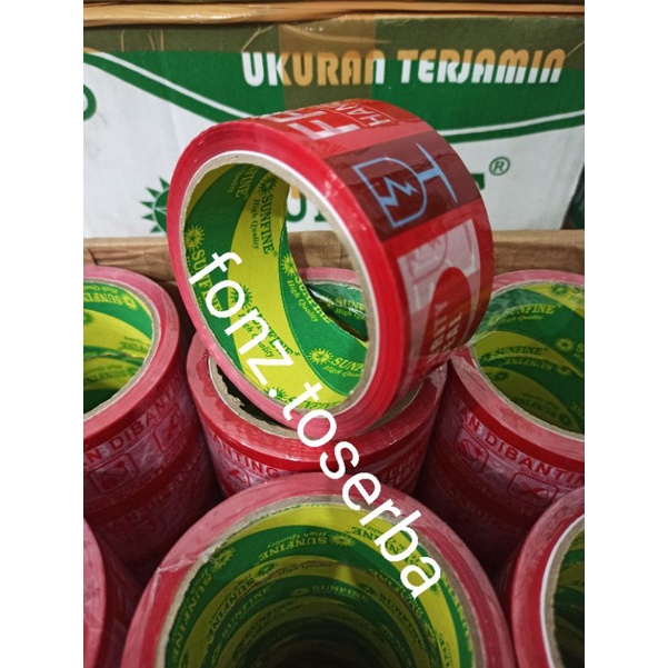 

lakban fragile sunfine merah uk 48mm x 72y kuat lengket