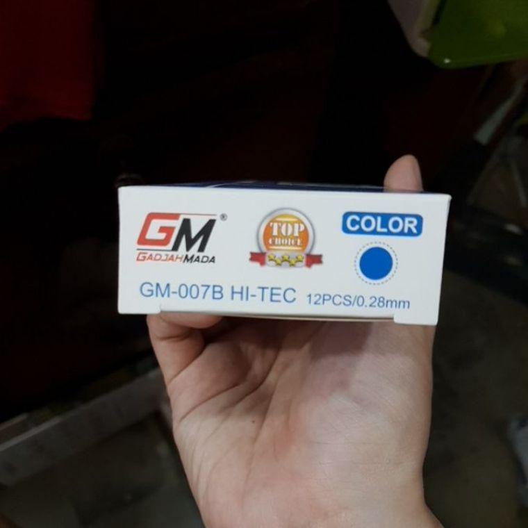 

Promo.. Gel pen/Pulpen Hi-tech GM Gadjah Mada 0.28 mm Hitam/biru (12 pcs) AZZ