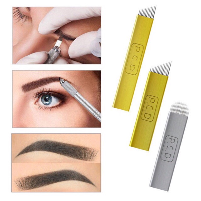 MICROBLADING Manual Jarum Needle Sulam Alis Shading Misty Powder Blade PCD 12 / 14 / U Pin - Satuan