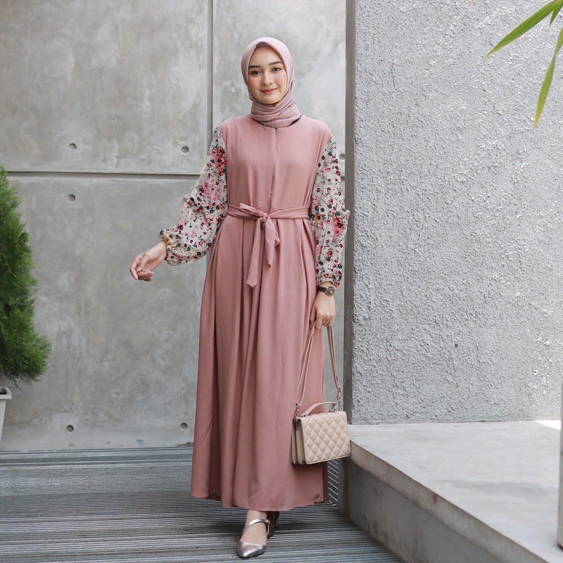 Rasel maxi dres Gamis Fashion Muslim terbaru SIZE M LMZ Officia Store-2