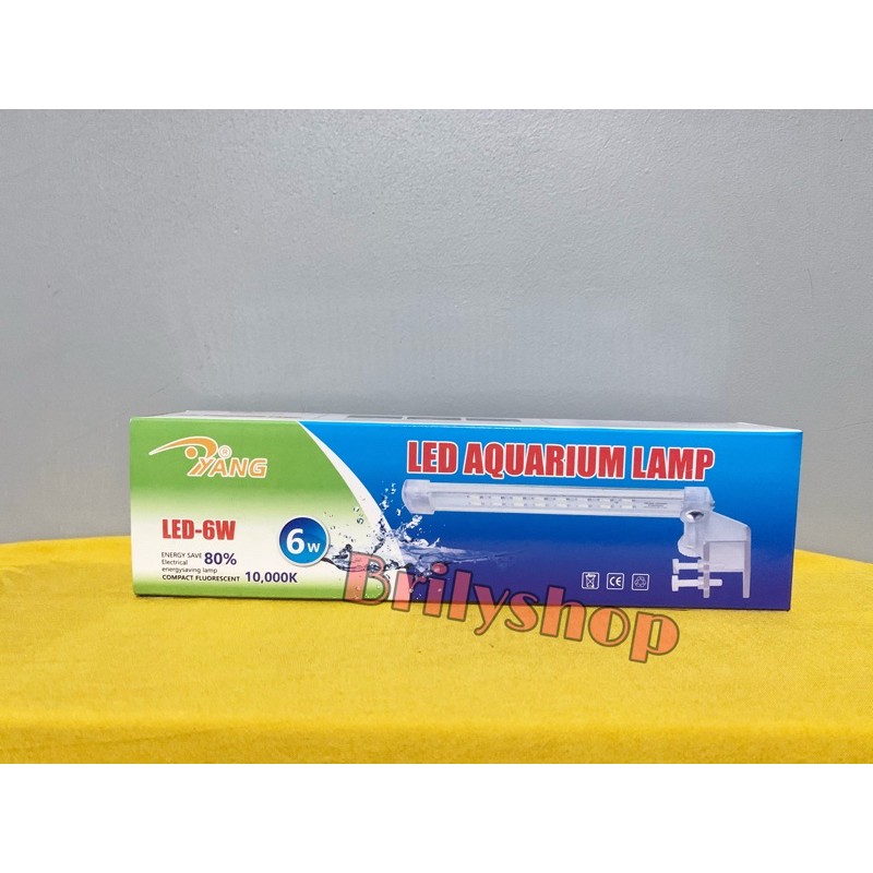 YANG YP Lampu Jepit Led 6Watt aquarium aquascape