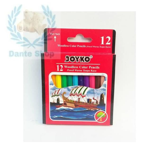 

Sale!! Pensil Warna Joyko 12 Warna (Pendek) Terbaru