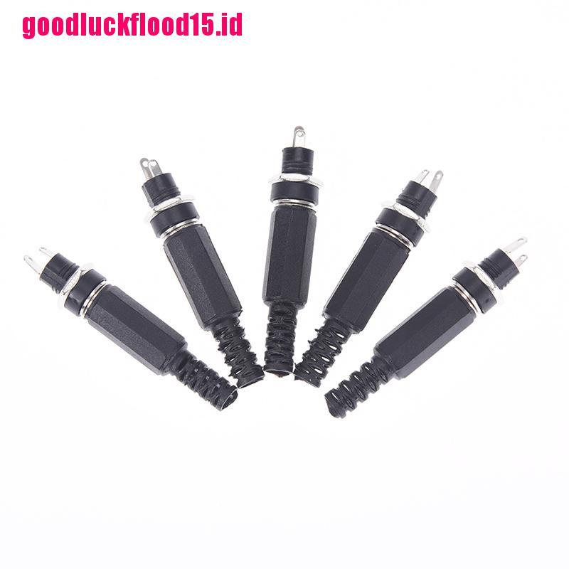 (LUCKID) 5pcs / set Soket jack power supply dc 5.5x2.1mm female