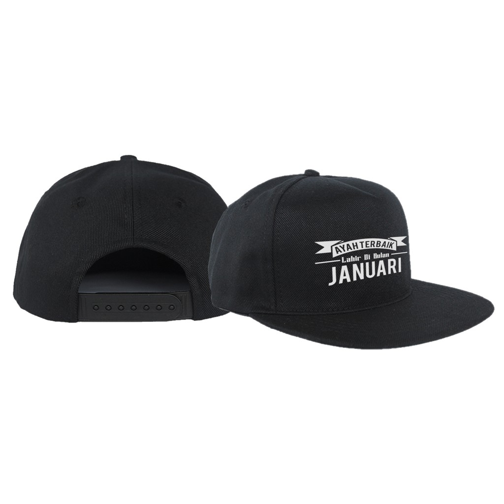 Topi Snapback Ayah Terbaik Lahir Di Bulan Januari