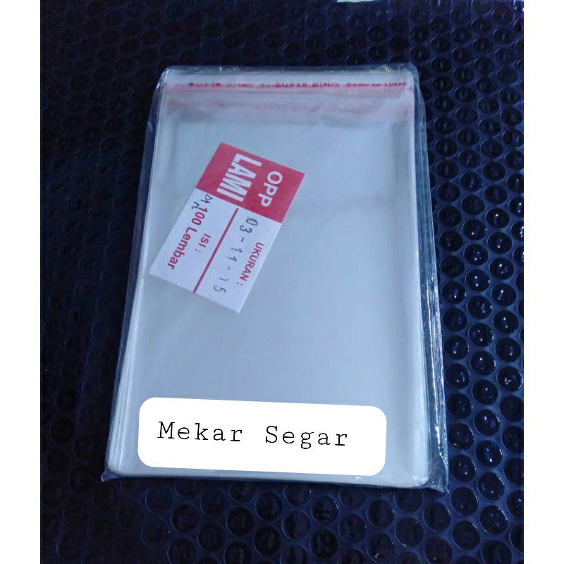 

Plastik OPP 11x15 isi 100 lbr