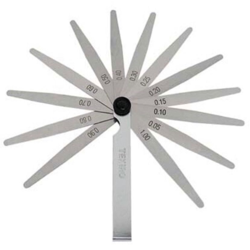 Feeler Gauge TEKIRO Alat Ukur Celah Set 13 Pcs - Filler Gauge Fuler Fuller Puller Feeller Gaug TKR AU-FG1292 13 Blades