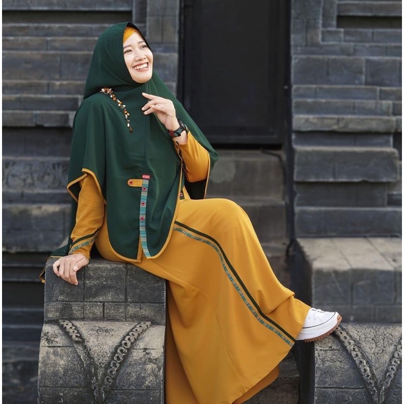 SET GAMIS AULIA SAFRINA SAFRON EMERALD