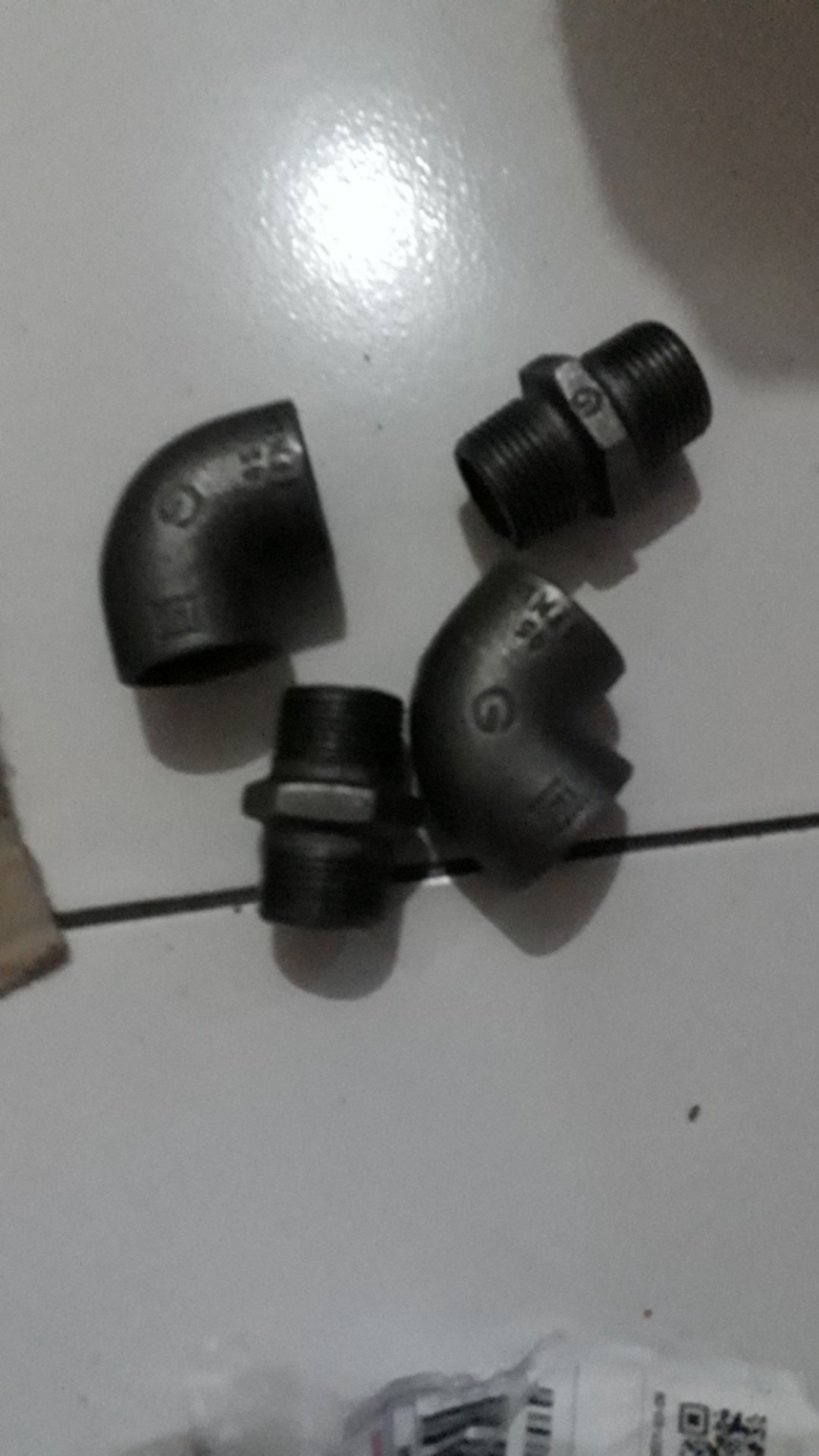 Double Nepple Hitam Besi D. 3/4 Drat Bspt (g)