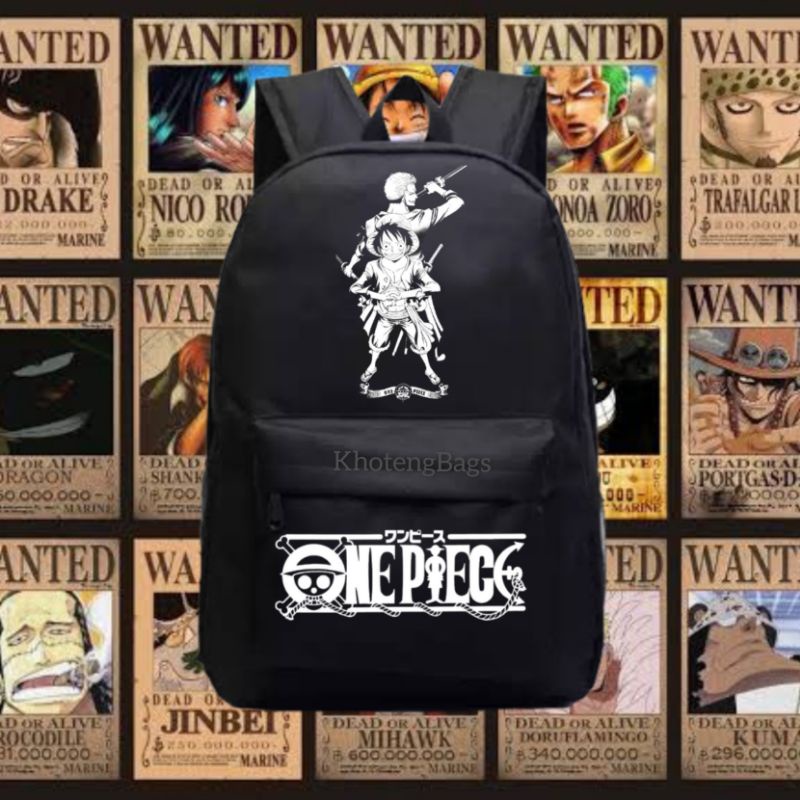 Tas Ransel Anime One Piece Luffy &amp; Zoro