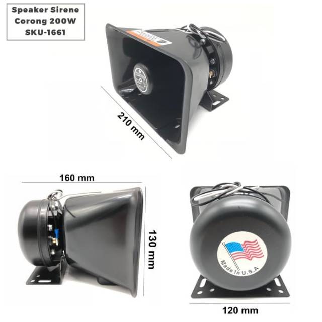 Speaker Sirine Padwal Corong 200 Watt - Speaker Sirine Padwal S1661