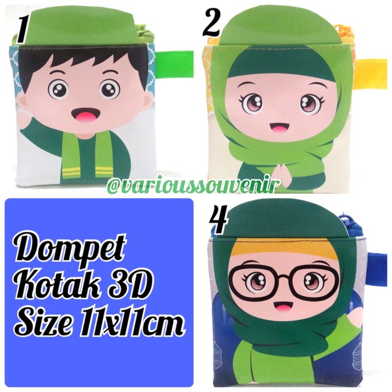 Dompet Lebaran Fitrah Idul Fitri Ramadan Ramadhan 3D Muslim Cowok Cewek Muslimah Muslimin