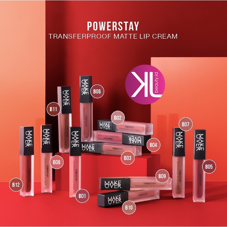 MAKE OVER POWERSTAY Transferproof Matte Lip cream