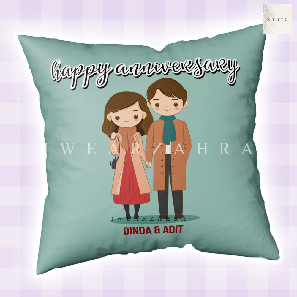 BANTAL CUSTOM - Kado Wisuda Ultah Anniversary Wedding Graduation Pernikahan Foto Printing Hantaran