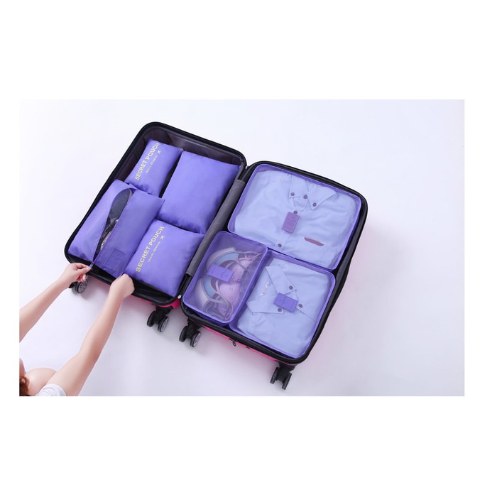 7 in 1 TRAVEL SEASON Tas Travel Bag in Bag Organizer 1set isi 7pcs