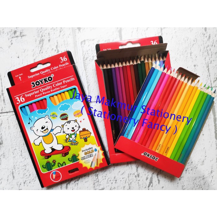 

WARNAPENSIL- PENSIL WARNA JOYKO 36 WARNA CP-36PB -PENSIL WARNA