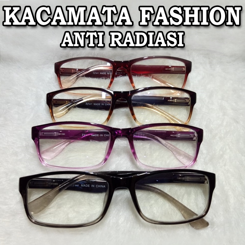 【Bayar di tempat】COD Kacamata anti-radiasi komputer dan anti-biru cahaya persegi Kacamata Blueray Fashion Wanita Pria Eyeglasses Blue Ligh Plastik Korean Imut Frame Kacamata Wanita Pria Anti Radiasi Kacamata Komputer Hp