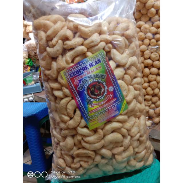 

Krupuk Udang kuku macan, Ikan tengiri 250gr