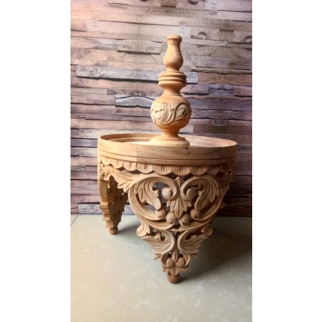 Tebok ukir pleci mentahan