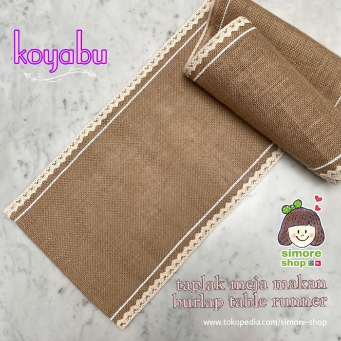Best Seller Termurah Tablecloth | Taplak Meja Makan Goni Burlap Table Runner