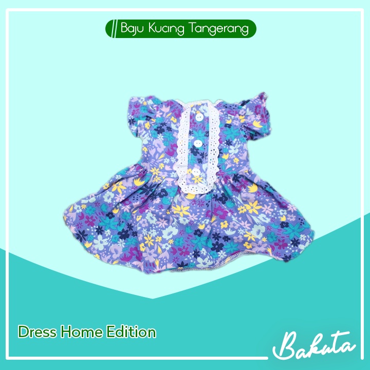 Dress Kucing Edisi Rumahan untuk kucing dan anjing / baju kucing / aksesoris kucing size S M L XL