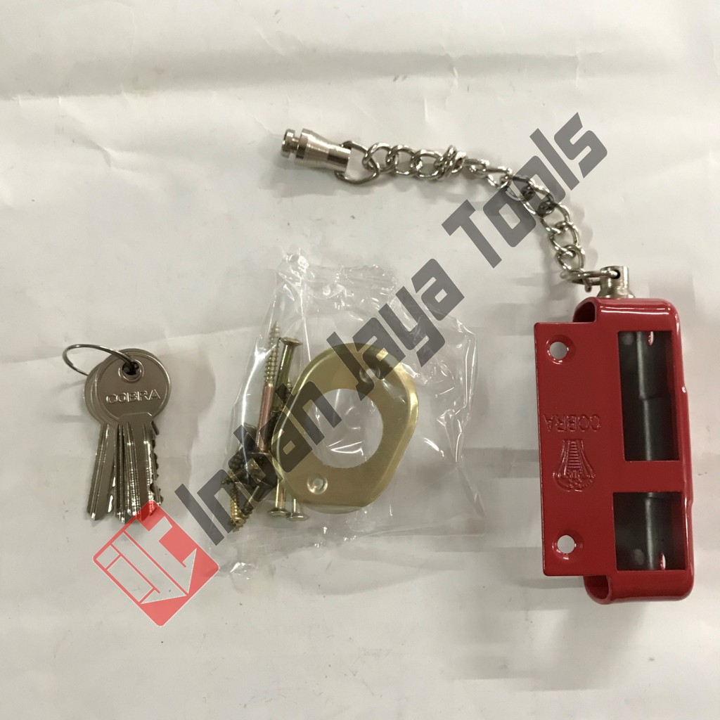 Kunci Pintu Gerbang Besi Otomatis Cobra Merah Simple Key