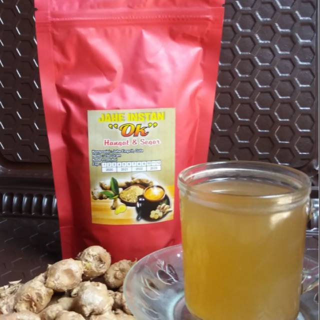

Minuman segar. Serbuk jahe empret+gula 250gram