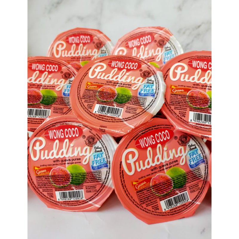 

WONG COCO PUDDING GUAVA 120 G/PUDDING WONG COCO RASA JAMBU MERAH 120 G/WONG COCO PUDDING GUAVA