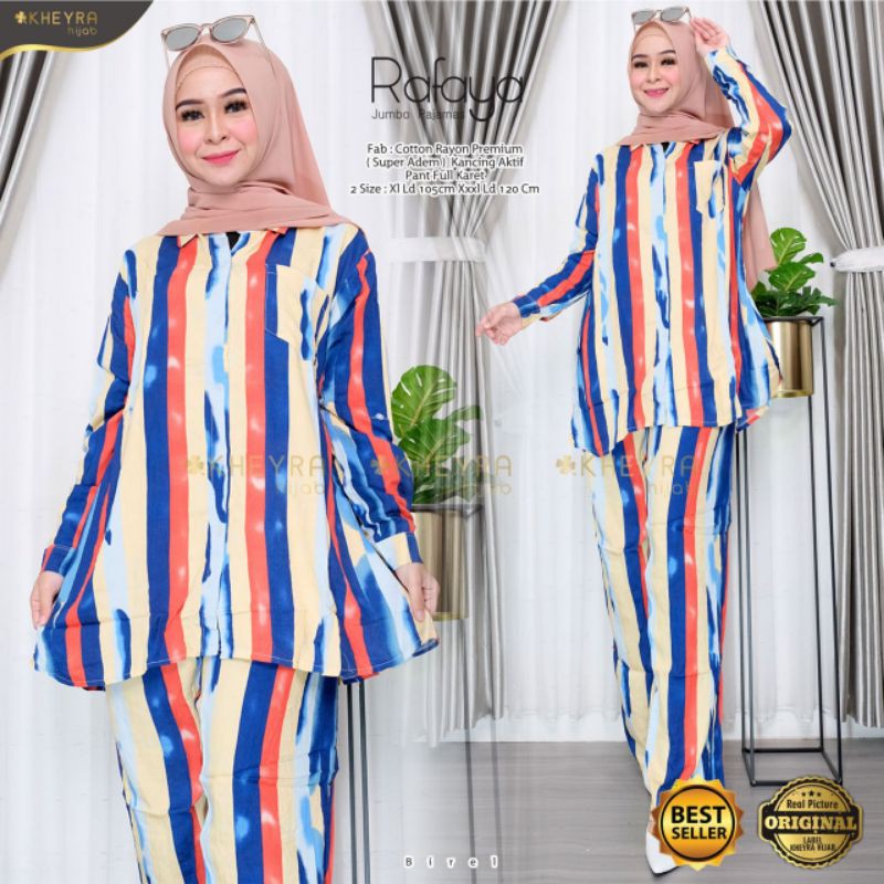 Rafaya Jumbo Pajamas by Alila Piyama Wanita Big Size