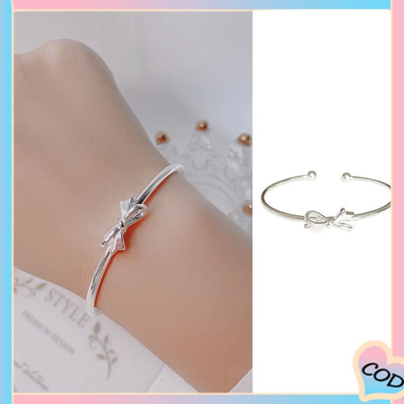 COD❤️ Gelang high-end sense light luxury niche design sense bow bell jewelry women-A.one