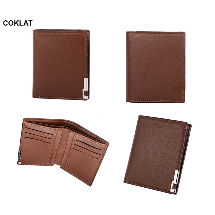 ORIGINAL DEABOLAR R623-2 DOMPET LIPAT PRIA BAHAN KULIT SINTETIS