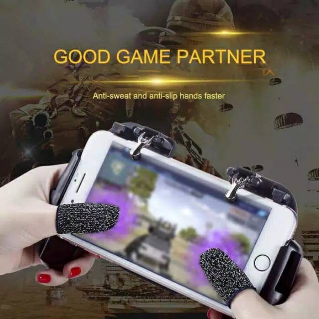 SARUNG JEMPOL JARI PUBG MOBILE LEGEND FF ANTI BASAH KAPALAN KERINGAT LAYAR 2PCS