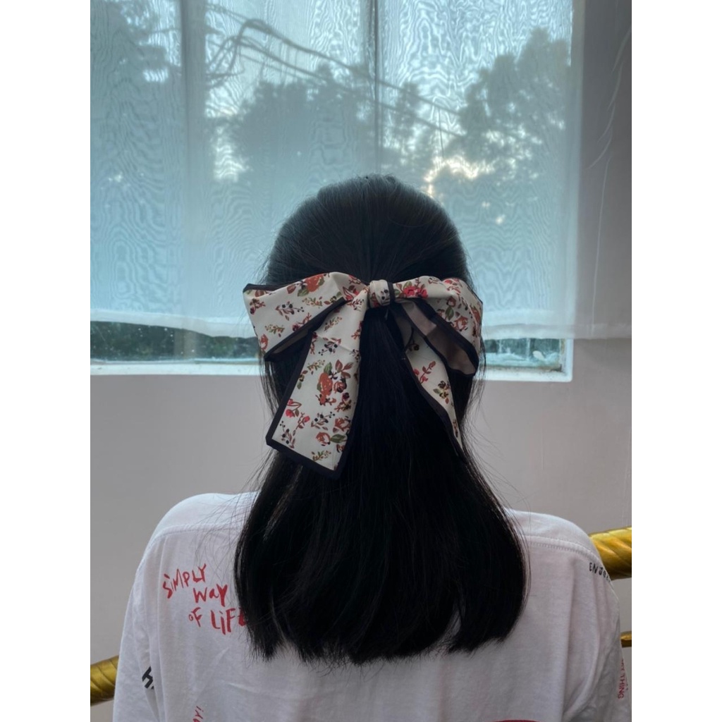 JX 1605 Ikat Rambut Scrunchies - Ikat Rambut Korea - Korean Ribbon - Pita Rambut Style Korea