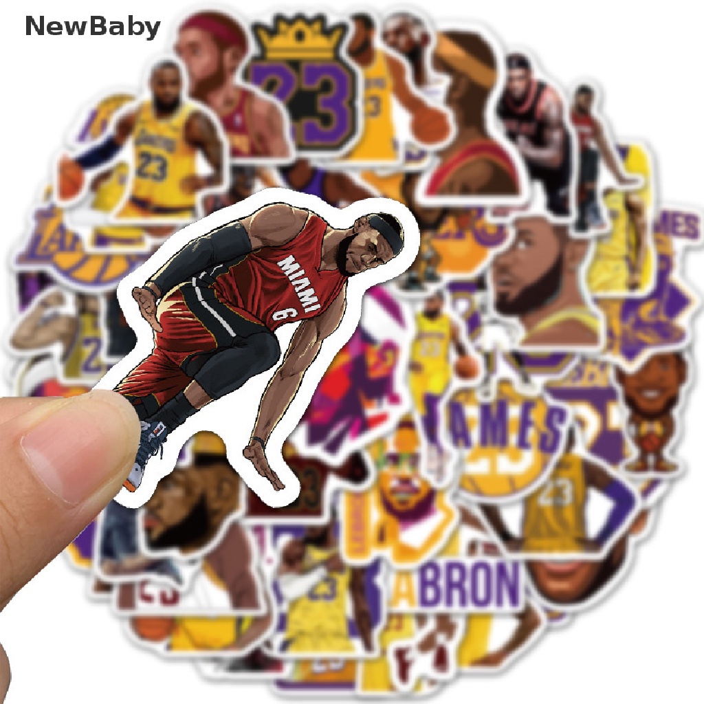 50pcs Stiker graffiti Bintang Messi / James / Kobe / Curry Bahan PVC