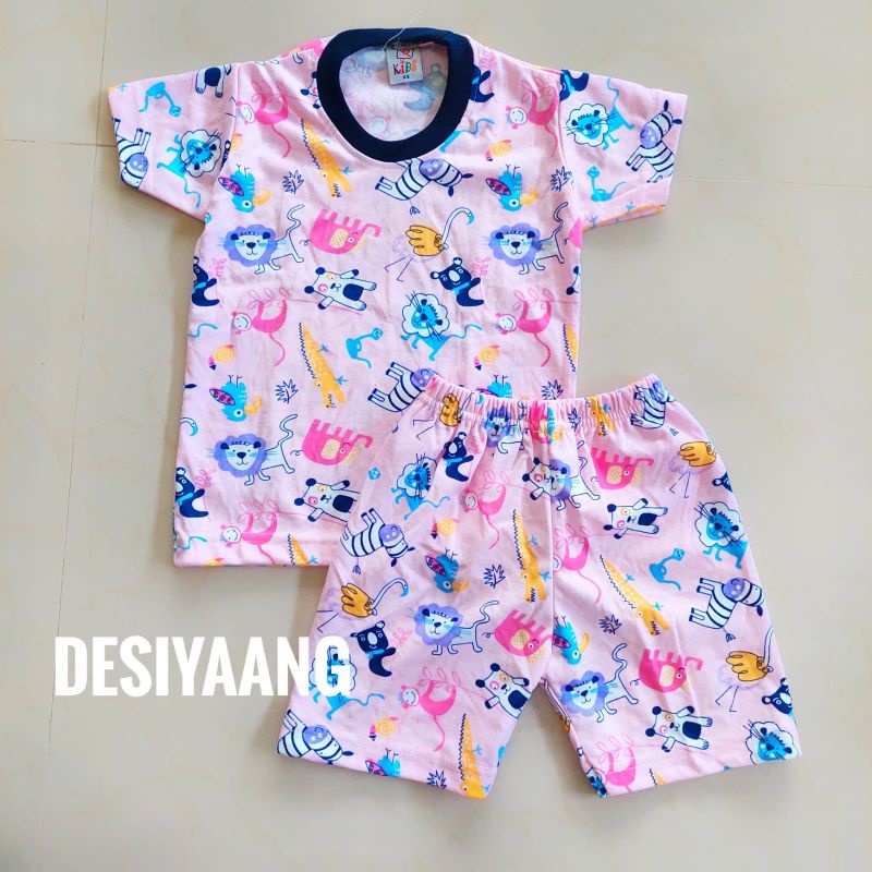 Setelan Pendek Qkids Size Xs(5-18bulan)