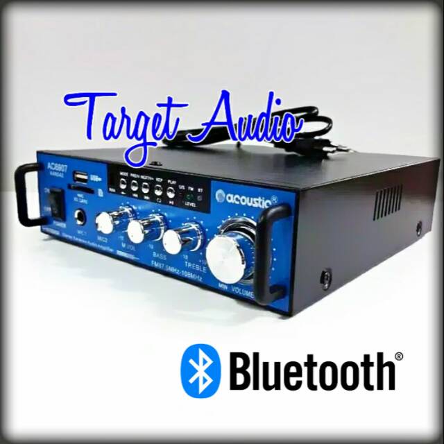 Amplifier Bluetooth Acoustic AC 6907 Ac Dc Usb Sd FM