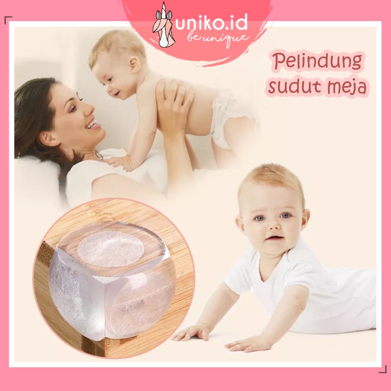 UNIKO.ID - PELINDUNG SUDUT MEJA SILIKON TEBAL / CORNER GUARD