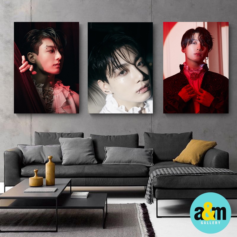 Poster Kayu JUNGKOOK TIME DIFFERENCE VERSION I Hiasan Dinding Dekorasi Kamar I Poster Kayu K-POP Dekorasi Kamar - A&amp;M