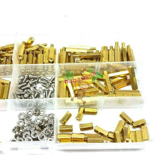 300pcs M3 Brass standoff spacer nut screw