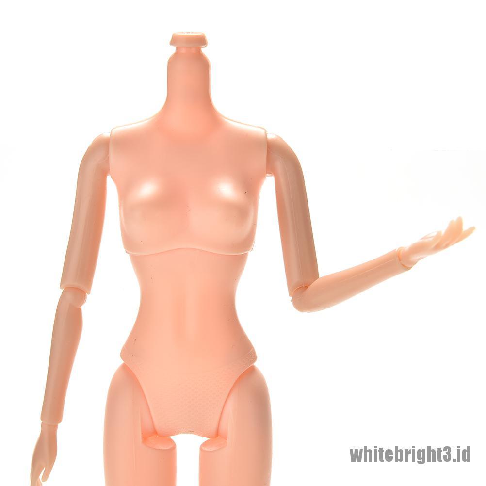 (white3) 1pc Mainan Boneka Barbie Nude Naked 12 Sendi Dapat Digerakkan 25cm / 10.23 &quot;